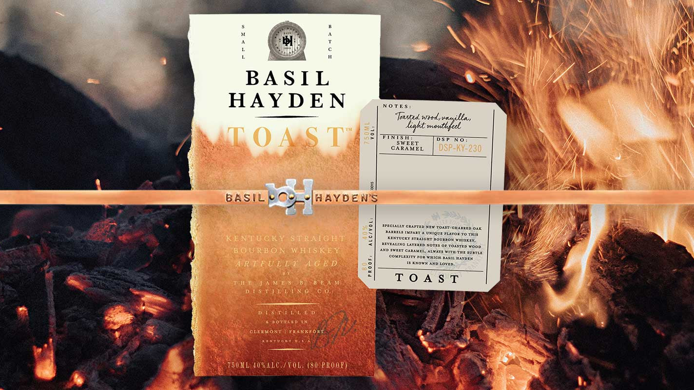 Basil Hayden Reveals Their New Edition Of Toasted Barrel, "Toast" Barrel Bourbon Whiskey