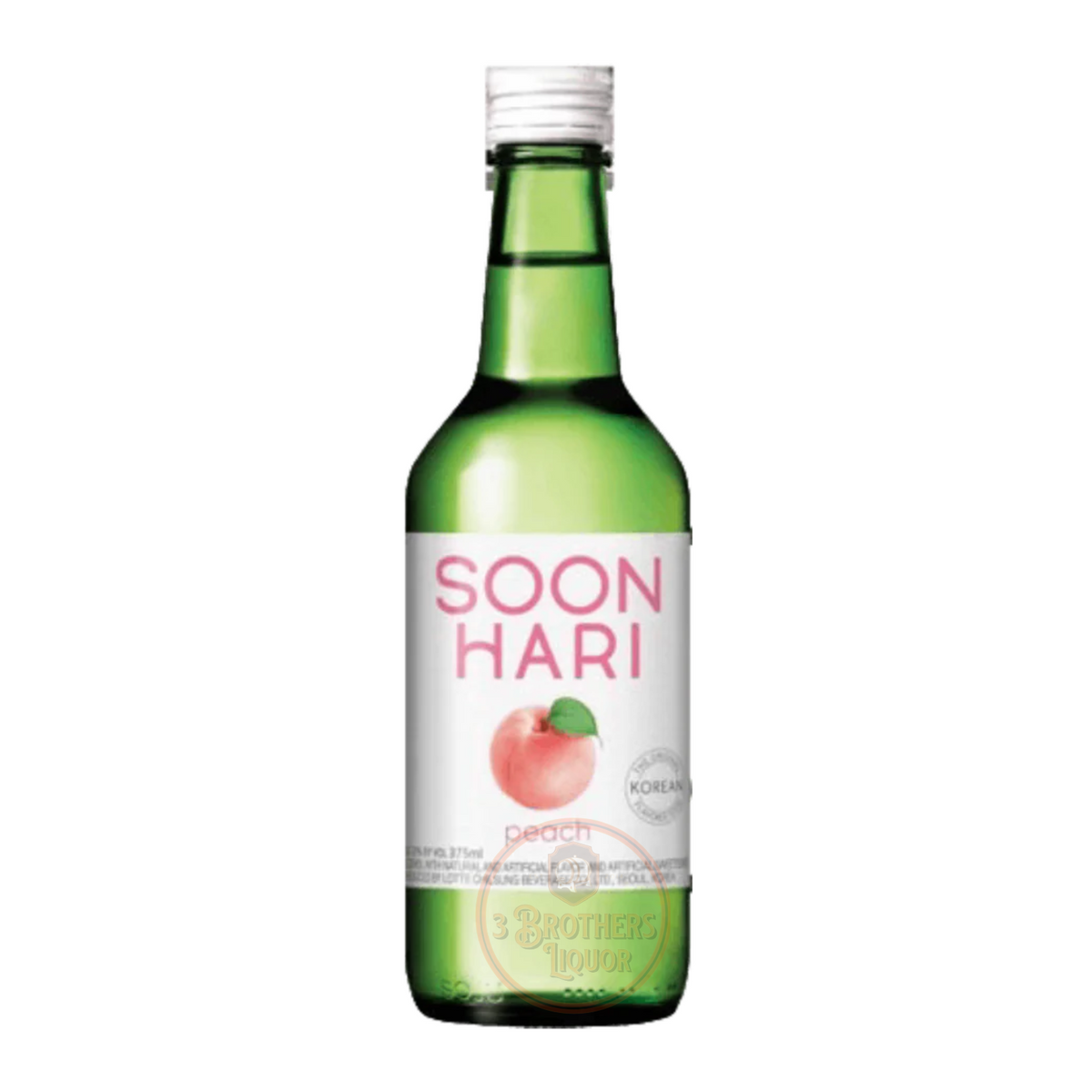 Soon Hari Peach Flavored Korean Soju - 3brothersliquor