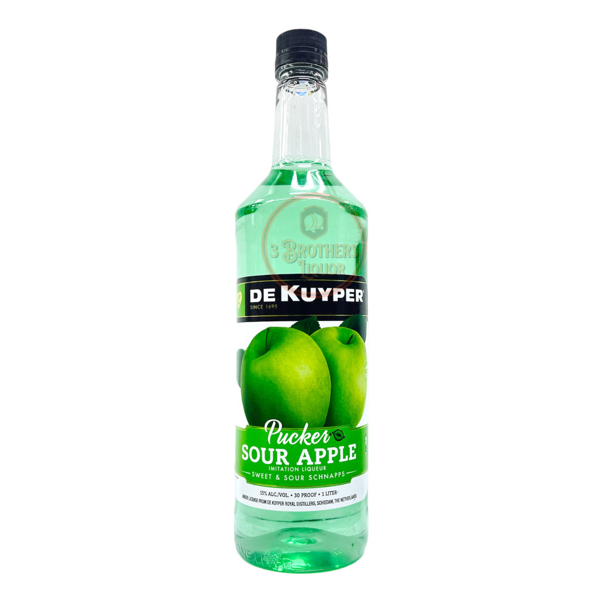 Dekuyper Pucker Sour Apple Sweet & Sour Schnapps Liqueur