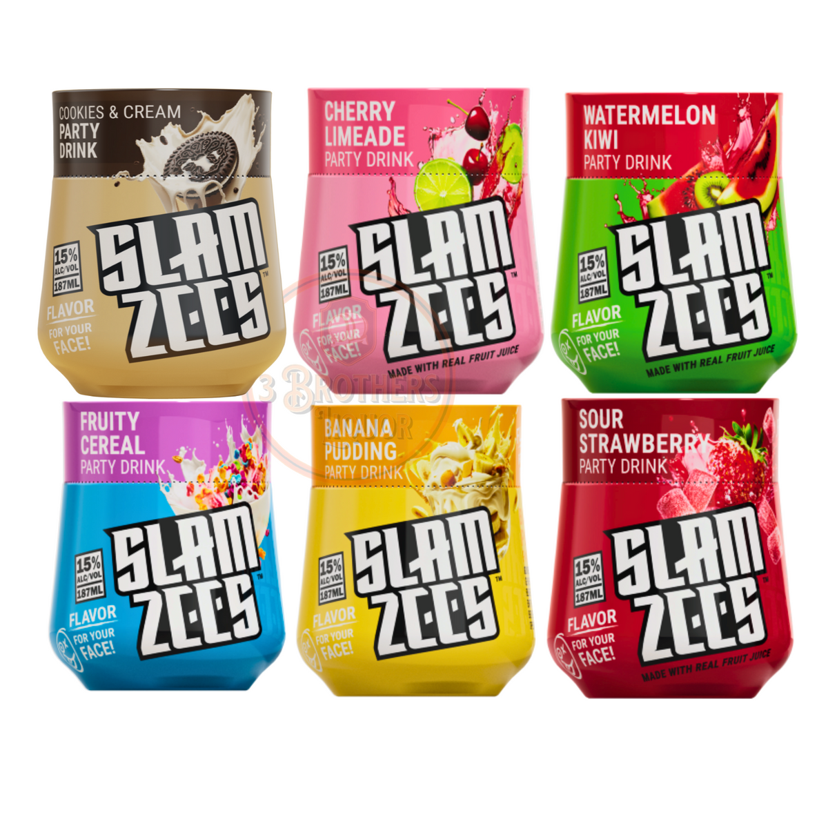 Slam Zees Wine Party Drink Cocktail 6Pk Variety Pack – 3brothersliquor