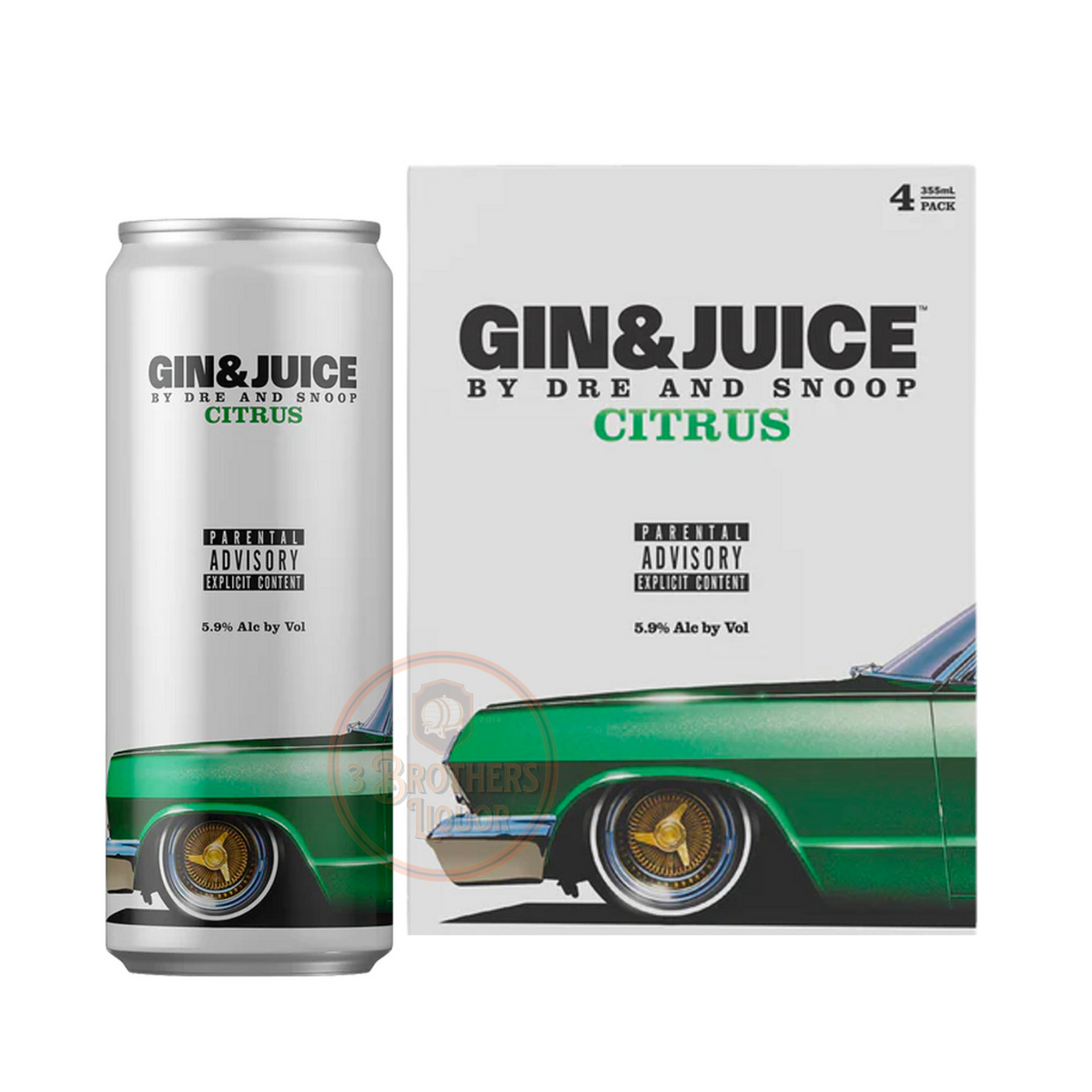 Gin Juice By Dr Dre And Snoop Dogg Citrus RTD Cocktail 4Pk Cans gin-juice-by-dr-dre-and-snoop-dogg-citrus-rtd-cocktail-4pk-cans