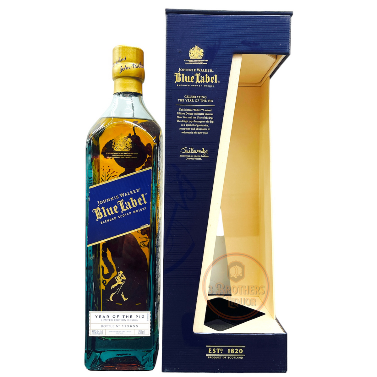 Johnnie Walker Blue Label The Year Of The Pig Scotch Whiskey (2019
