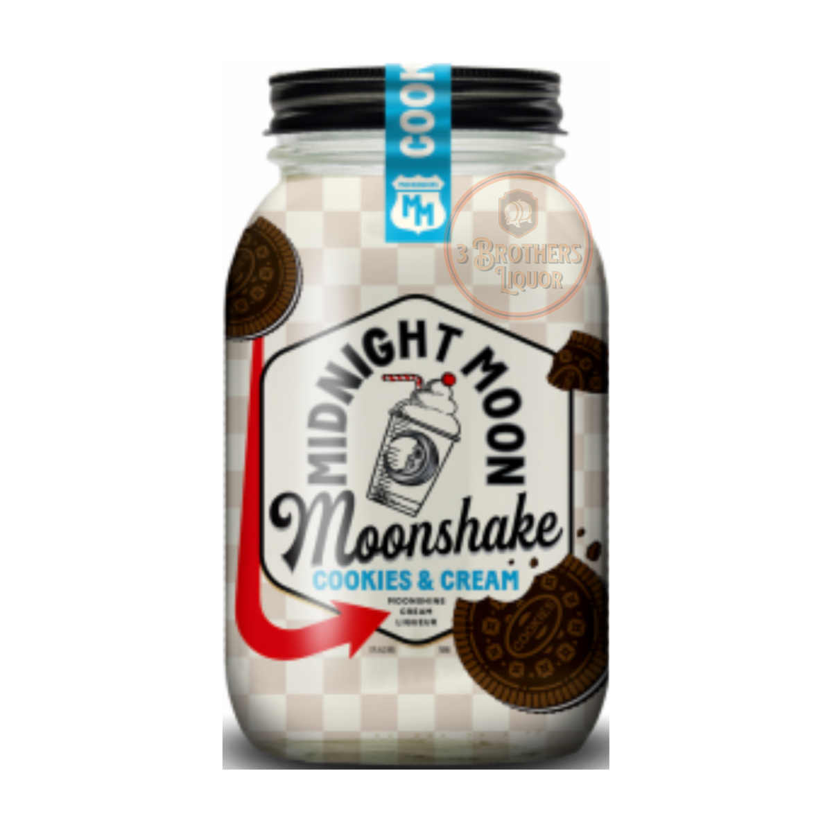 Midnight MoonShakes Cookies & Cream Flavored Moonshine Liqueur