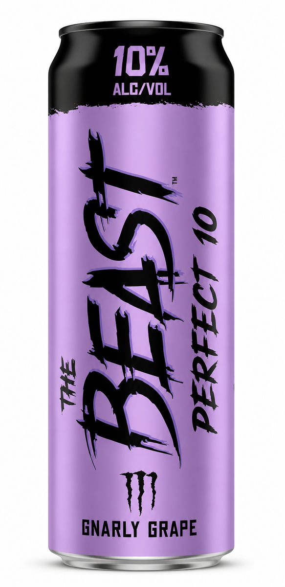 Monster The Beast Perfect 10 Gnarly Grape 19.2oz 10% ABV Alcoholic