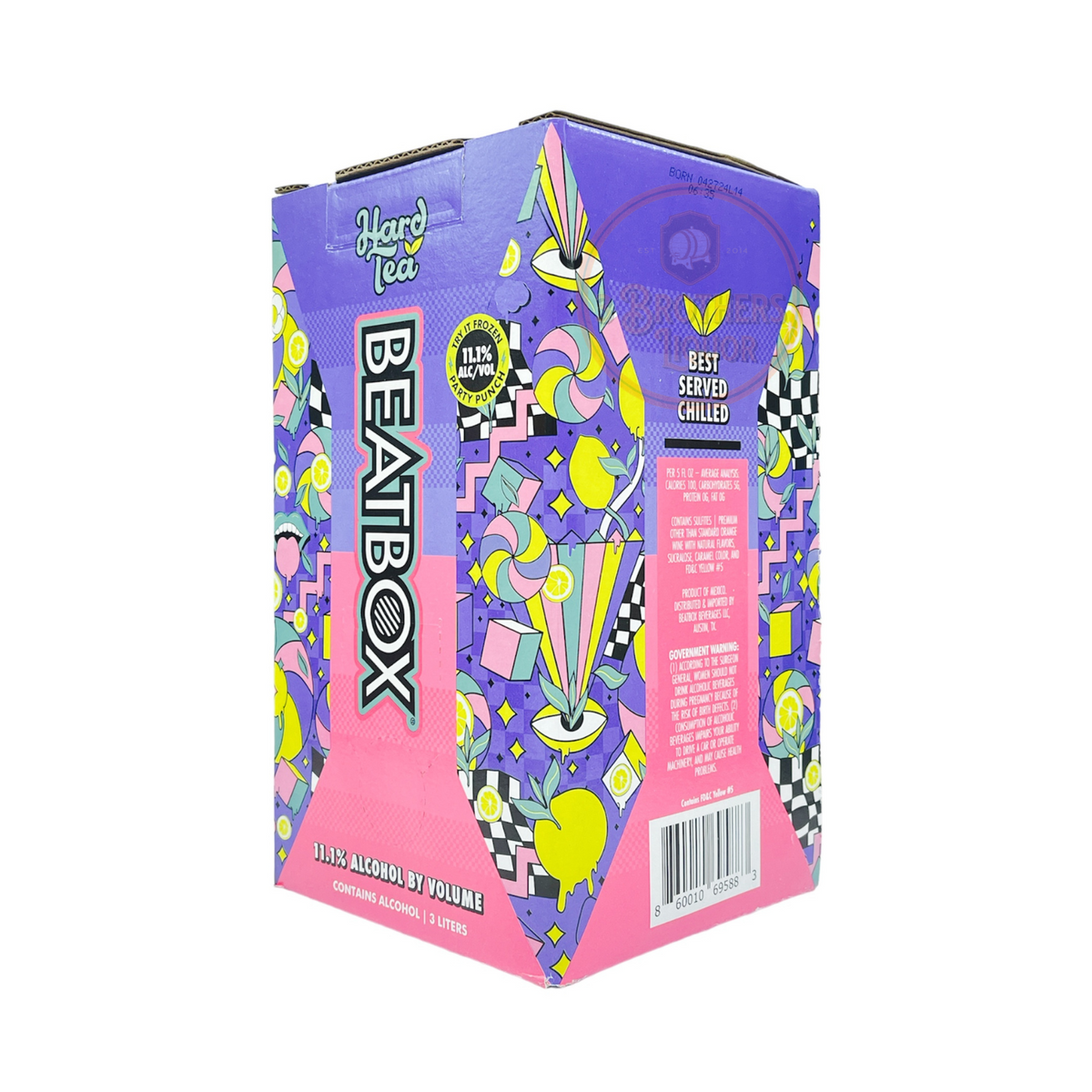 Beatbox Hard Tea Regular Malt Beverage (3 Liters) Big Beatbox