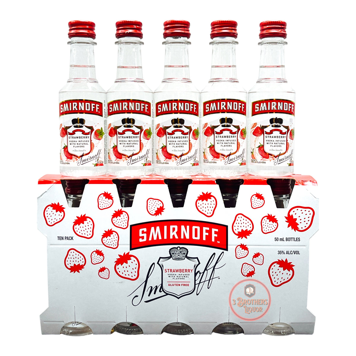 Smirnoff Strawberry Flavored Vodka Mini Shots (10 Of 50ML