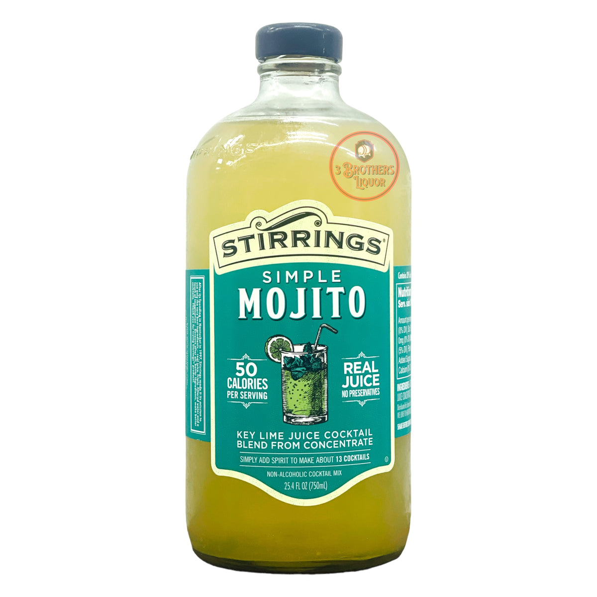 Stirrings SImple Mojito Juice Cocktail NonAlcoholic Mix 3brothersliquor