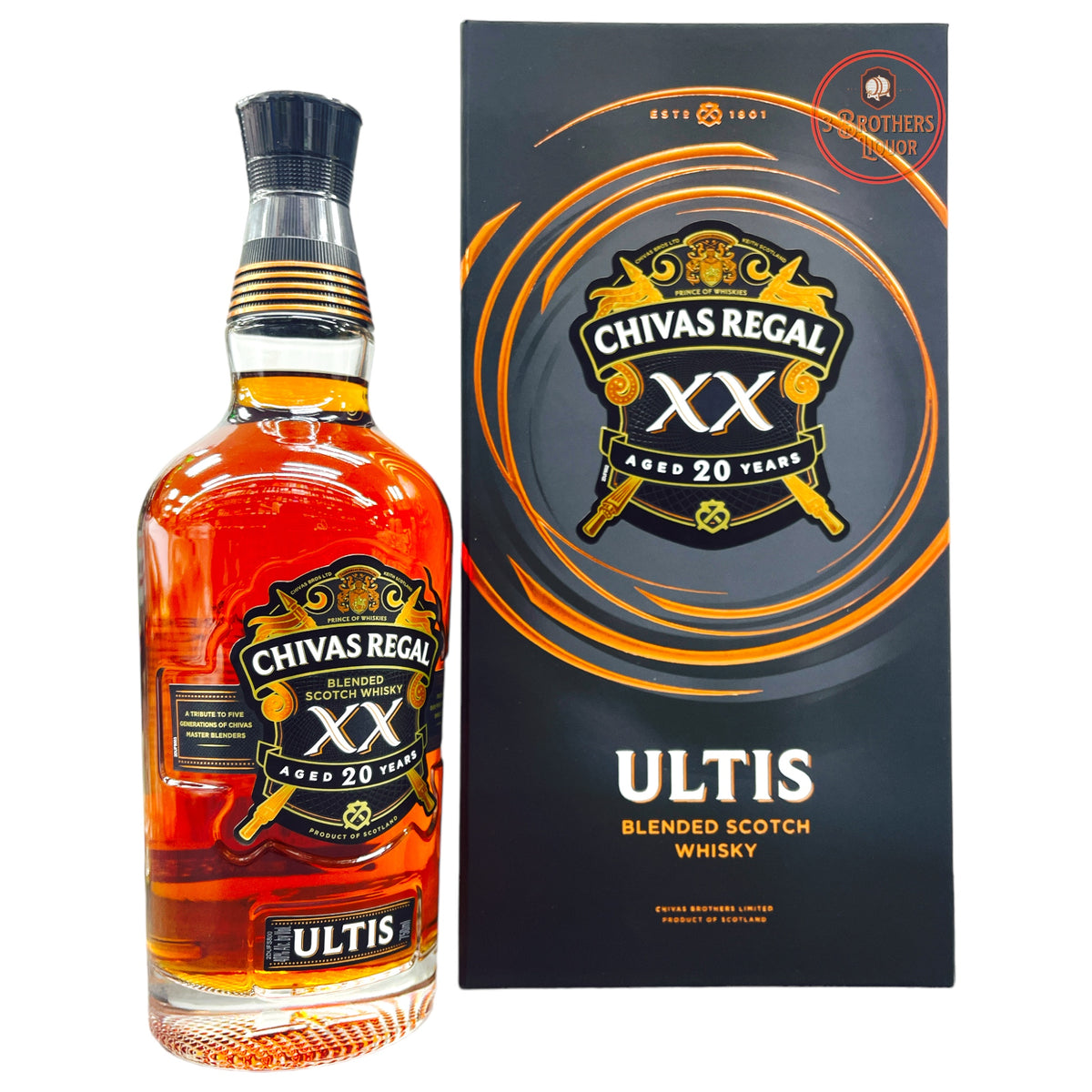 Chivas Regal Ultis Blended Malt Scotch Whisky W/ Gift Box – 3brothersliquor
