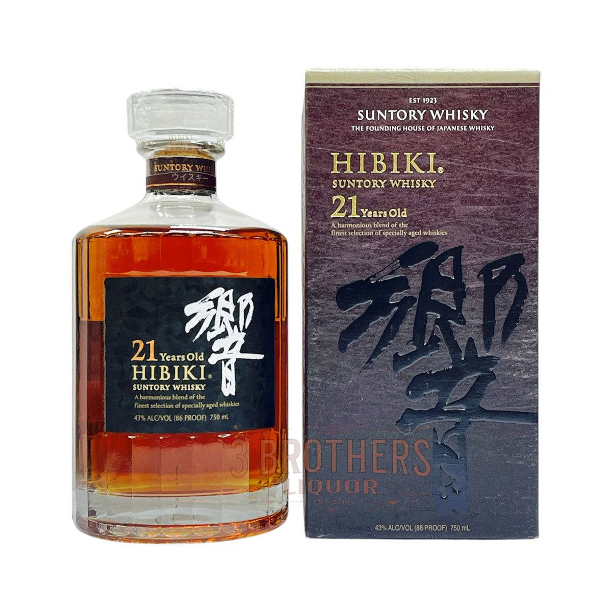 Hibiki Suntory 21 Years Old Aged Japanese Whisky – 3brothersliquor
