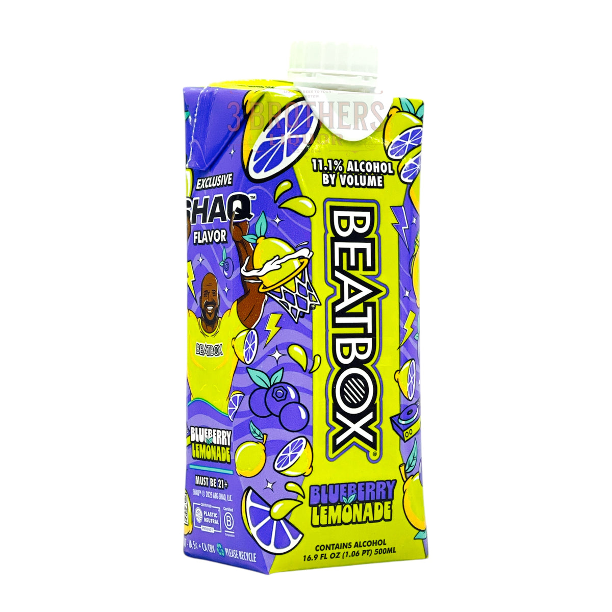 Beatbox Bliueberry Lemonade Flavored Malt Beverage By Shaq (500ML) 3brothersliquor Beatbox Bliueberry Lemonade Flavored Malt Beverage By Shaq (500ML) 3brothersliquor