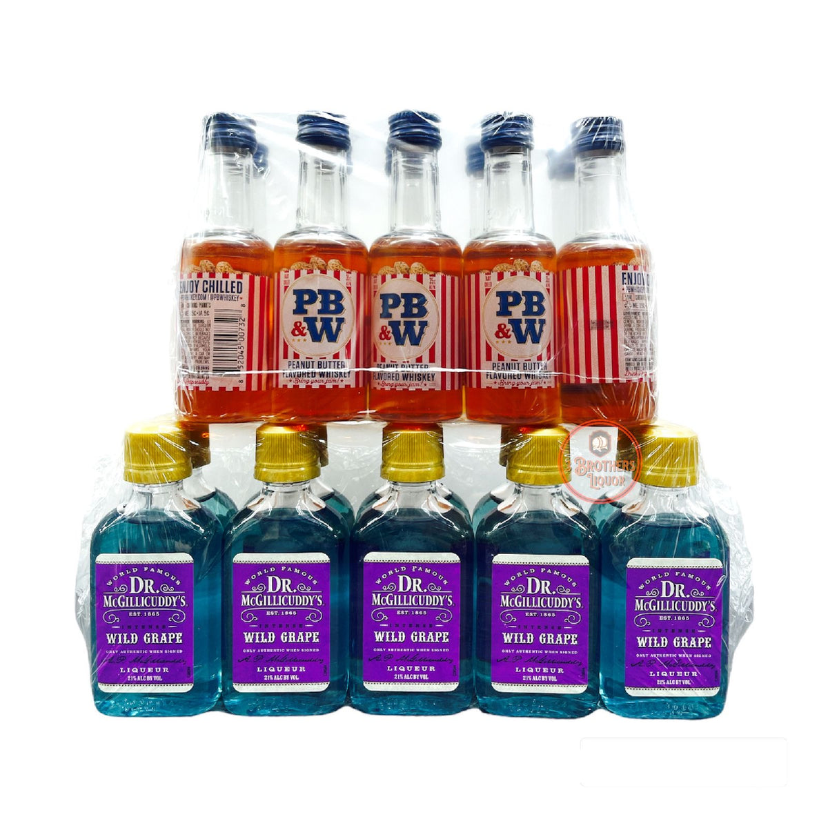 PB&W Peanut Butter & Dr. Mcgillcuddy Wild Grape Peanut Butter & Jelly