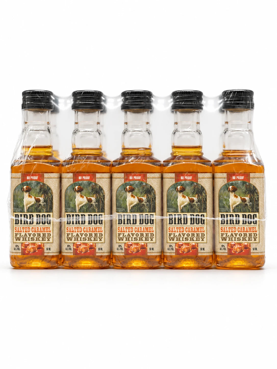 Bird Dog Salted Caramel Flavored Whiskey Mini Shots (10 Of 50ML)
