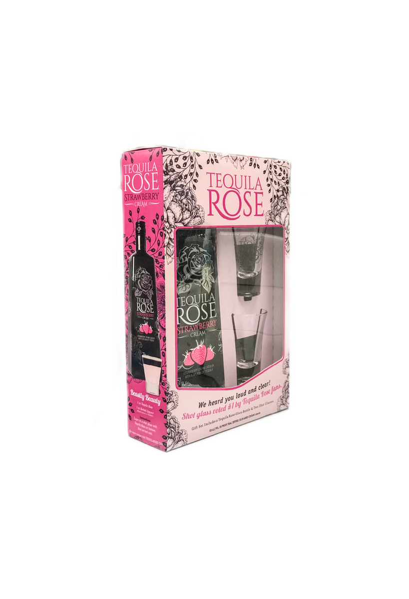 Tequila Rose "Strawberry Cream" Tequila Gift Pack 3brothersliquor