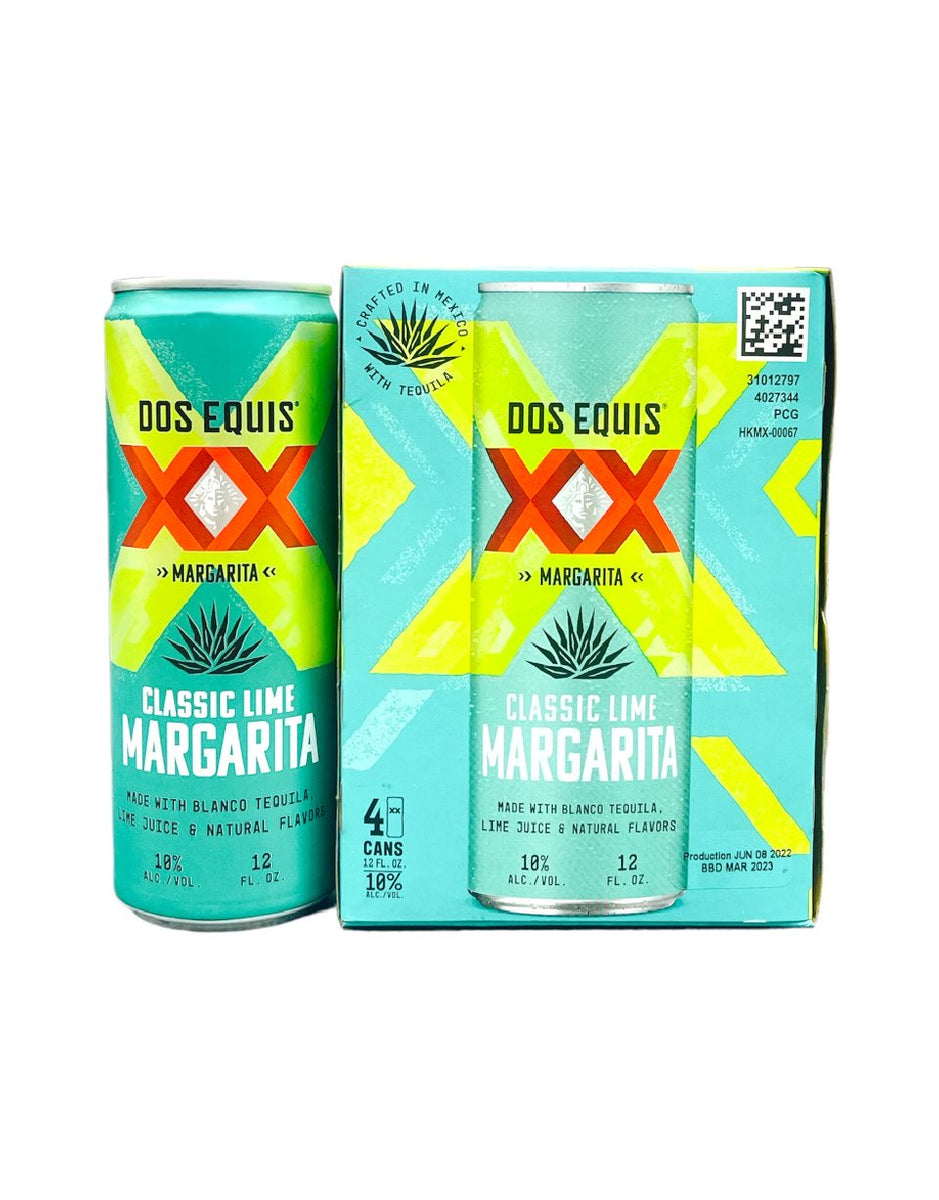 Dos Equis XX Classic Lime Margarita (4PK of 12oz Cans) – 3brothersliquor