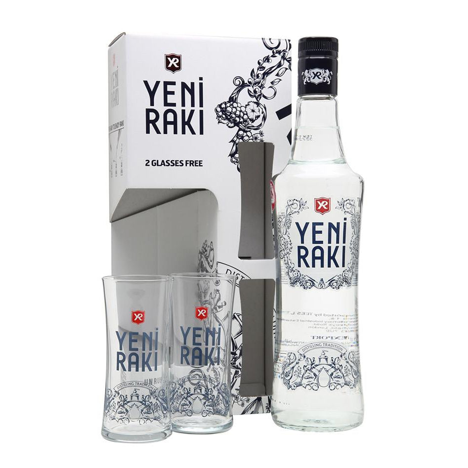 Yeni Raki 2 Glasses Free Gift Pack Arak - 3brothersliquor