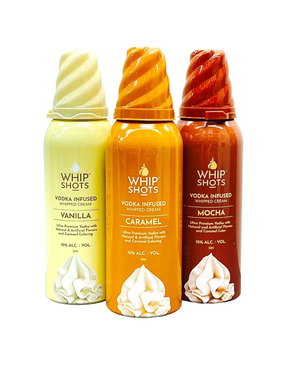 Whip Shots Vodka Infused Whipped Cream 3 Pack (375ml)