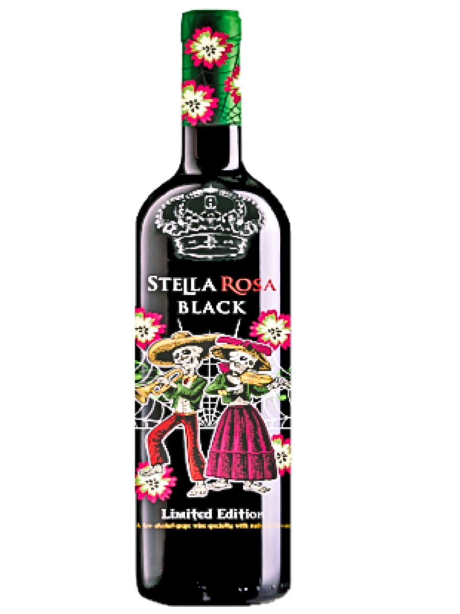 (1.75L) Stella Rosa "Black" Red Wine Stellaween Engraved Art Series (L