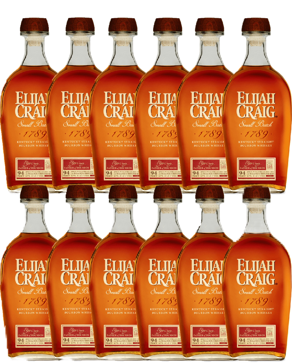 Elijah Craig Small Batch Bourbon Whiskey Full Case (12 Bottles