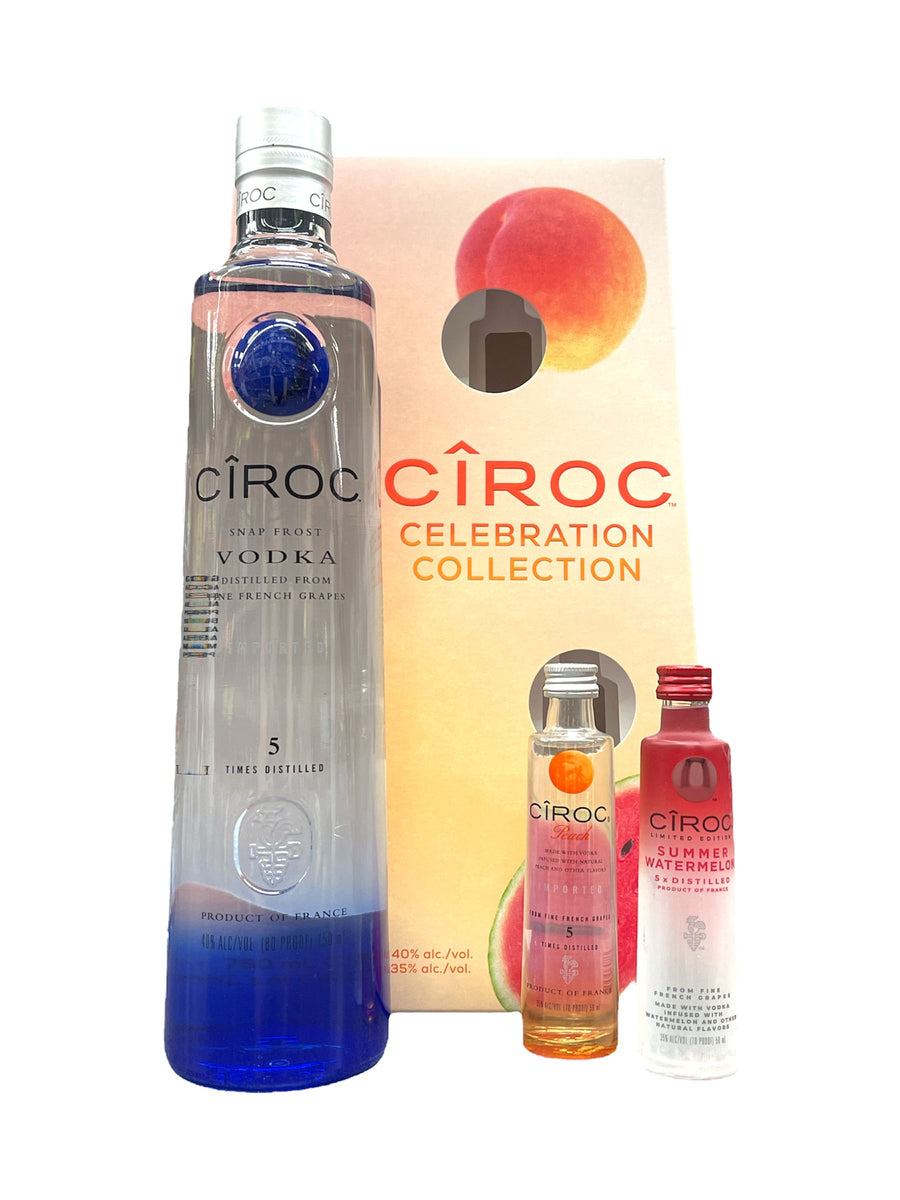 Ciroc Celebration Collection Vodka Gift Set W/ 2 Ciroc Flavoured Vodka