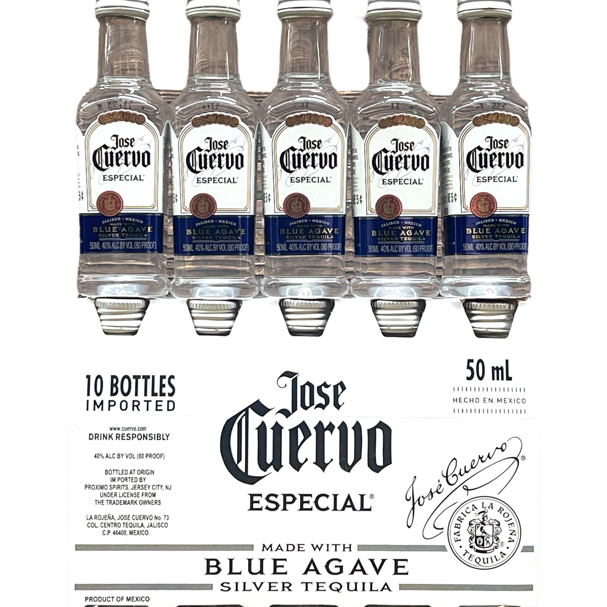 Jose Cuervo Especial Silver Tequila Mini Shooters (50ML x 10 Shots 