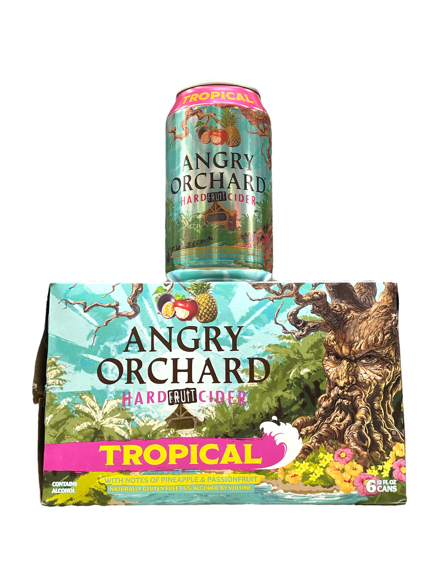 Angry Orchard Tropical Hard Fruit Cider 6PK Cans (2022 New Release) 3brothersliquor