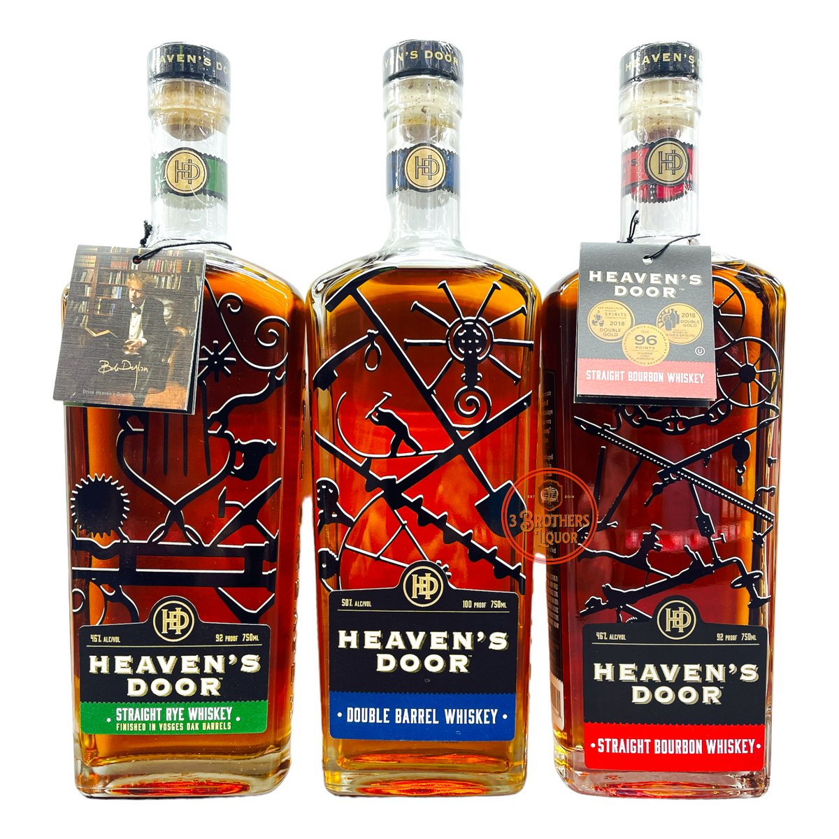 Bob Dylan's Heaven's Door Bourbon Whiskey Bundle Set (Tennessee Bob Dylan's Heaven's Door Bourbon Whiskey Bundle Set (Tennessee