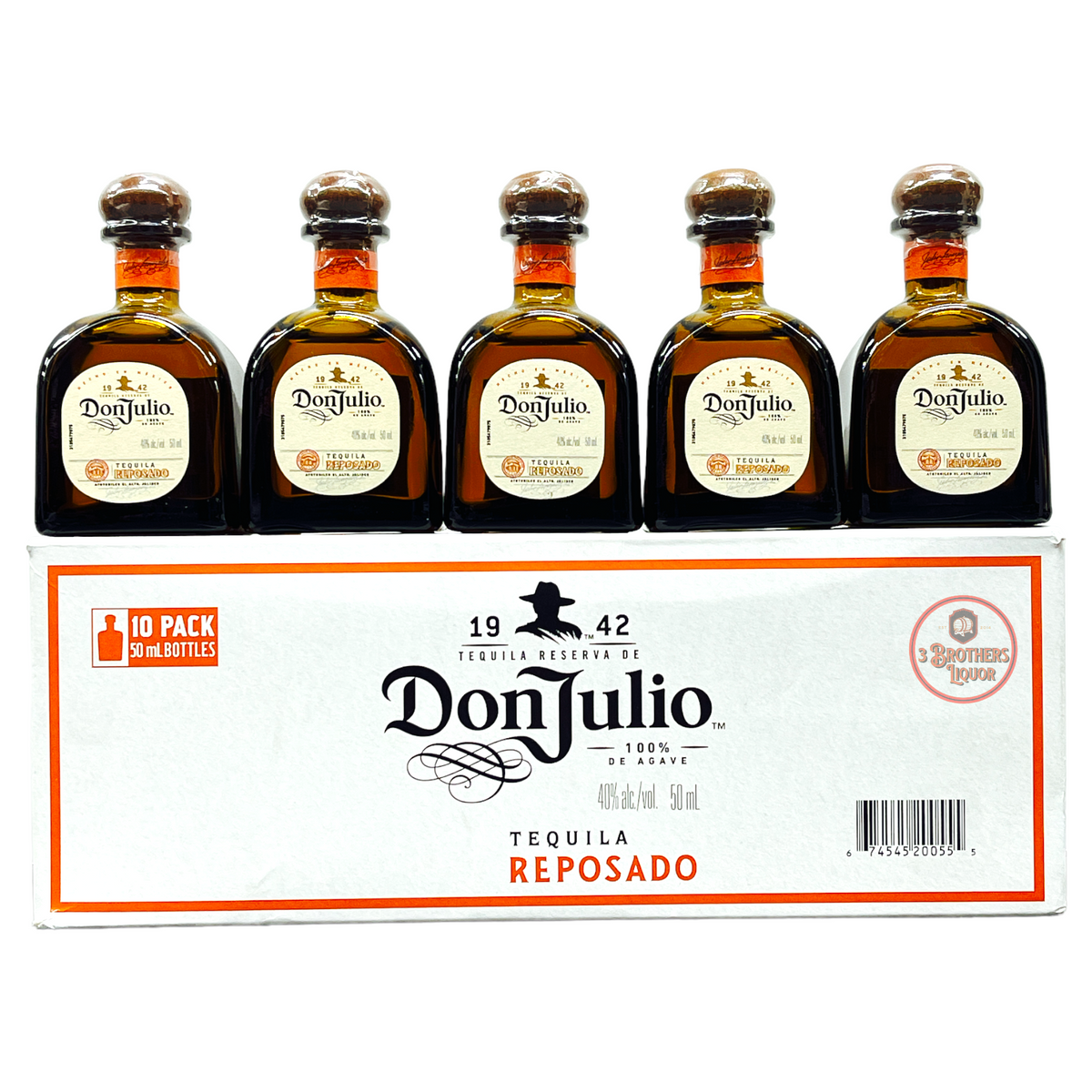 Don Julio Blanco Tequila 50ml 10 Pack