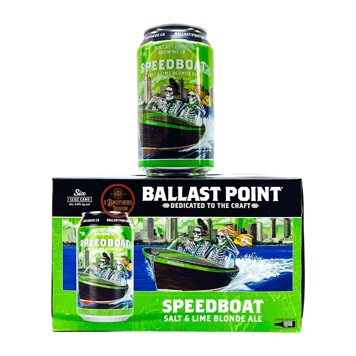 Ballast Point Speedboat Salt & Lime Blonde Ale 6Pk cans – 3brothersliquor