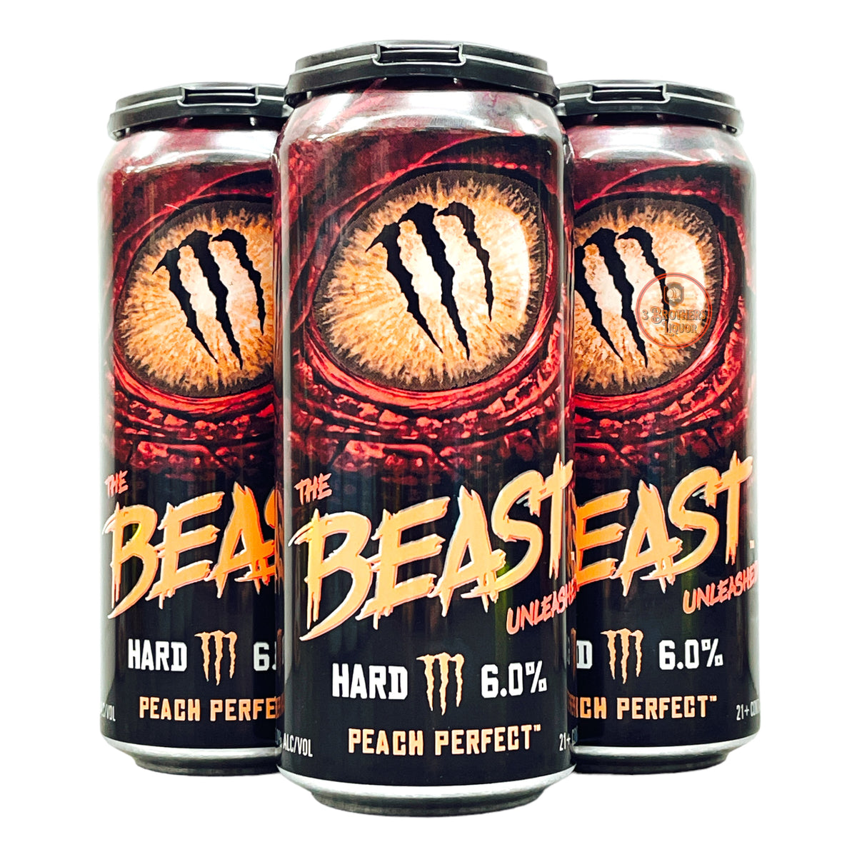 Monster The Beast Unleashed Peach Perfect Hard Seltzer 4pk Cans