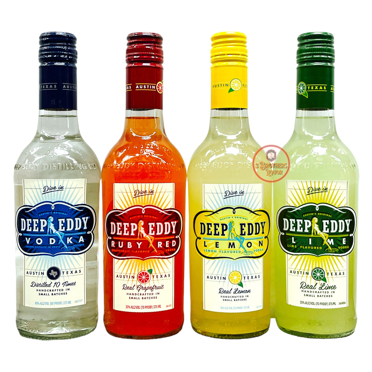 Deep Eddy Flavoured Vodka 4Pk Bundle 3brothersliquor