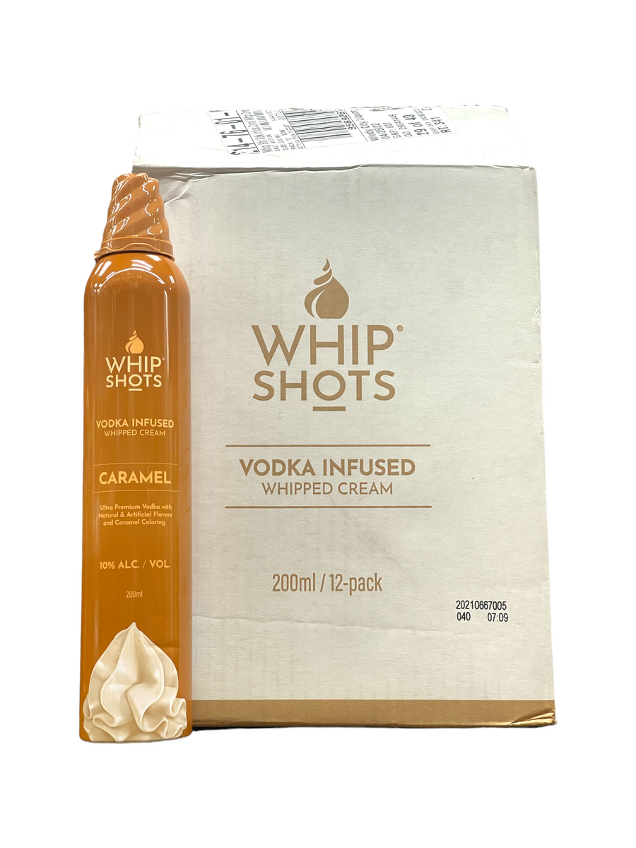 Whip Shots Vodka Infused Caramel Whipped Cream Case (24x50ML)