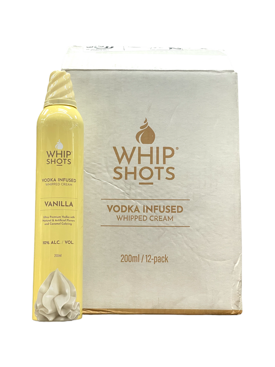 Whipshots Vanilla Vodka Infused Whipped Cream 200ml 10% ABV – BevMo!