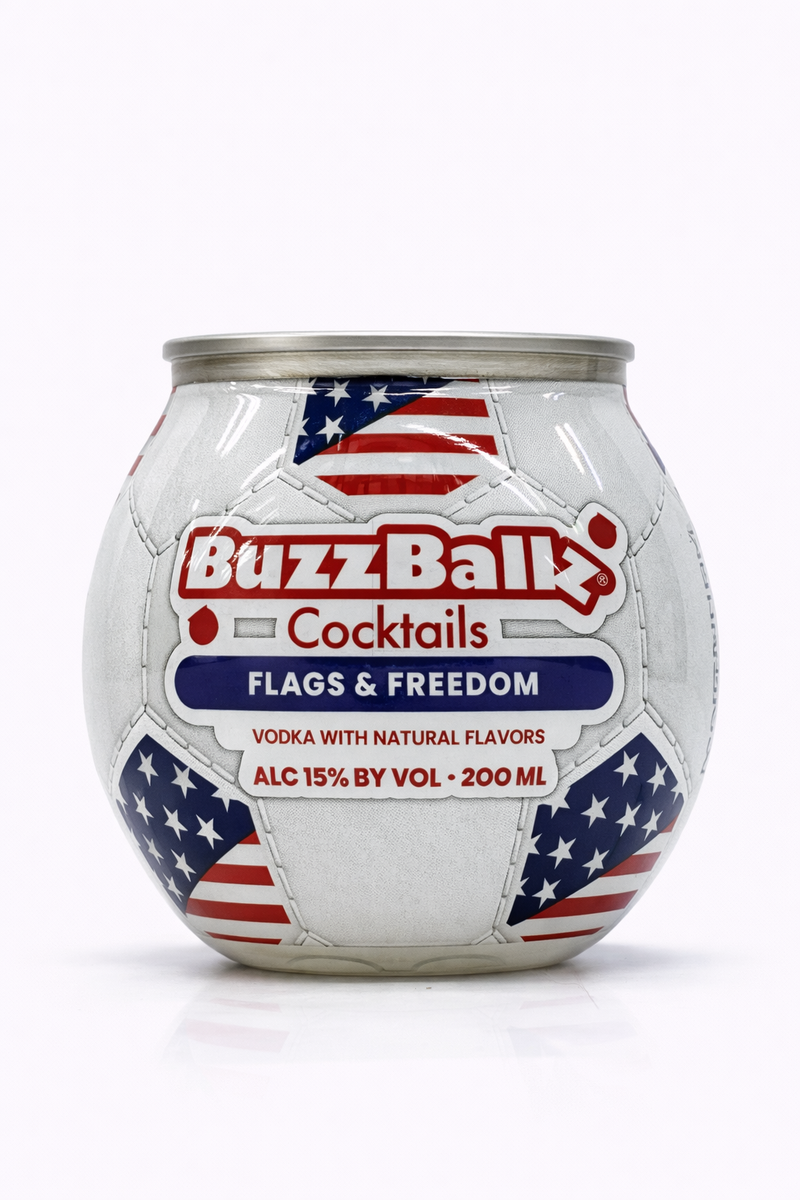 BuzzBallz Cocktails Flags & Freedom 200ml | Ready-to-Drink Vodka ...