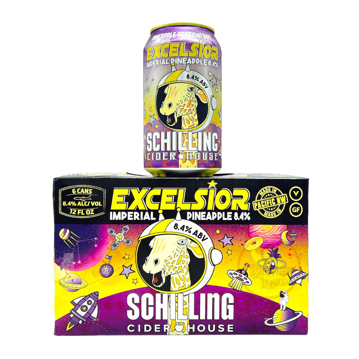 Excelsior Imperial Pineapple Schilling Cider House 6Pk Cans ...