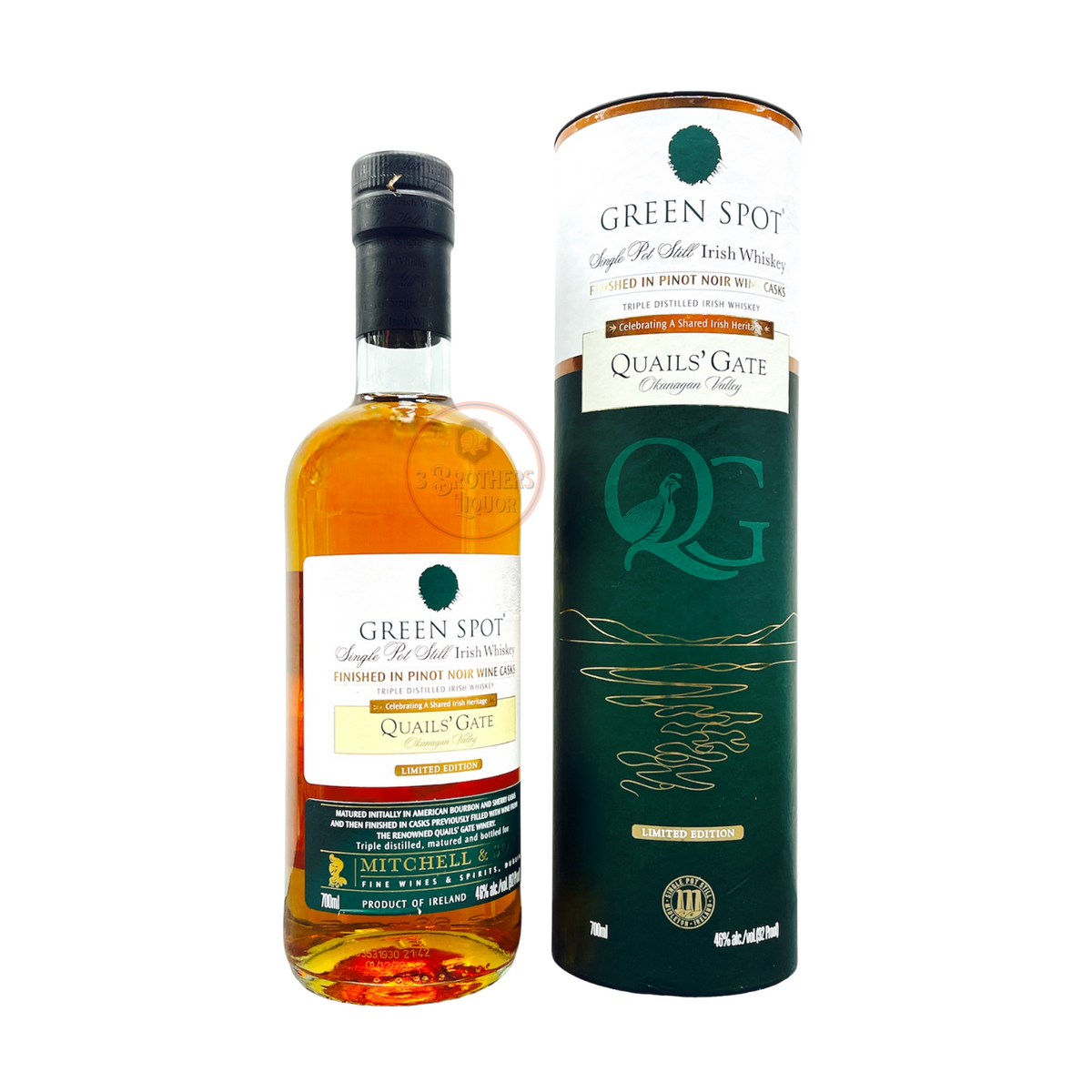 Green Spot Quails Gate Single Pot Still Irish Whiskey (Limited Edition ...