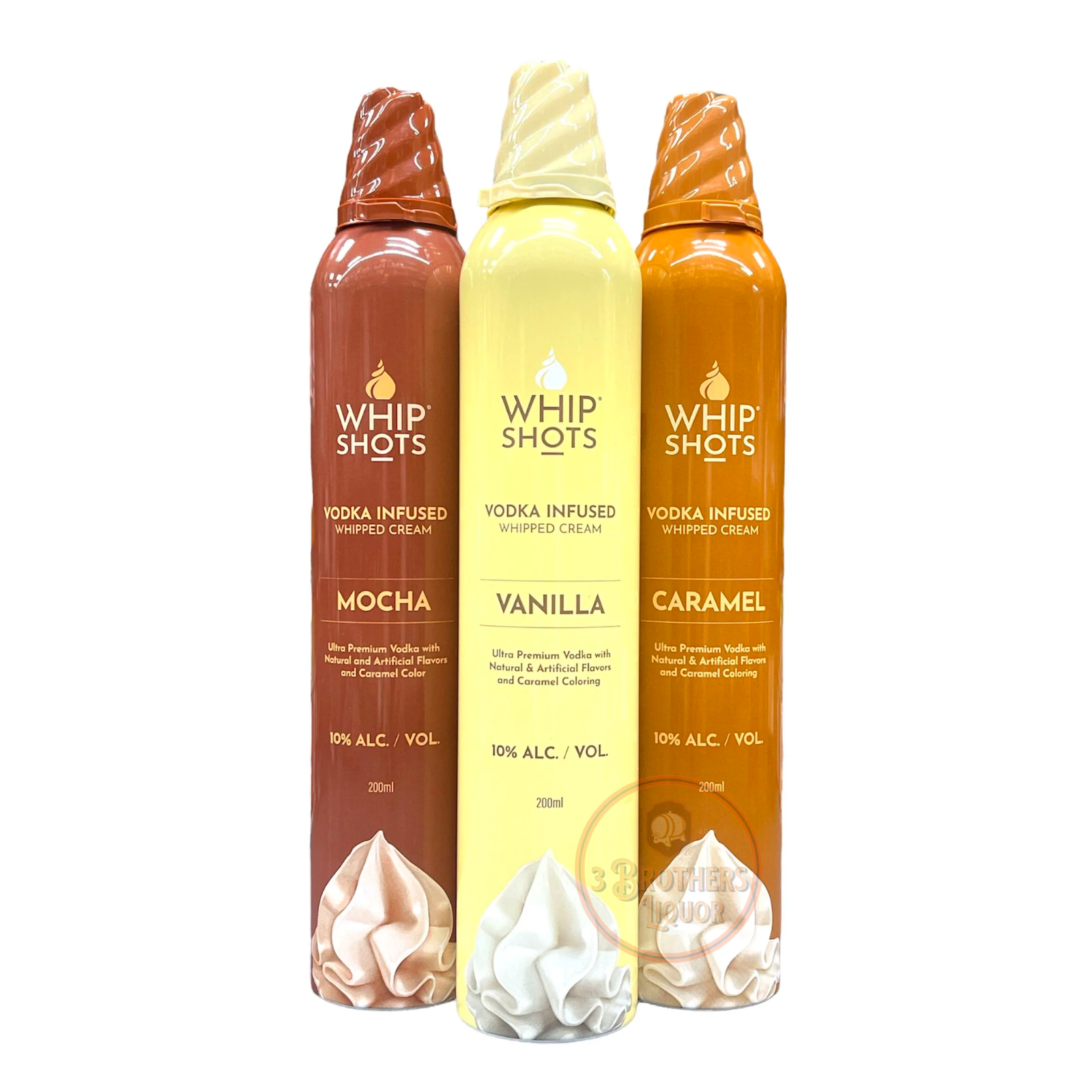 Whip Shots Vodka Infused Whipped Cream 50ML Bundle Set