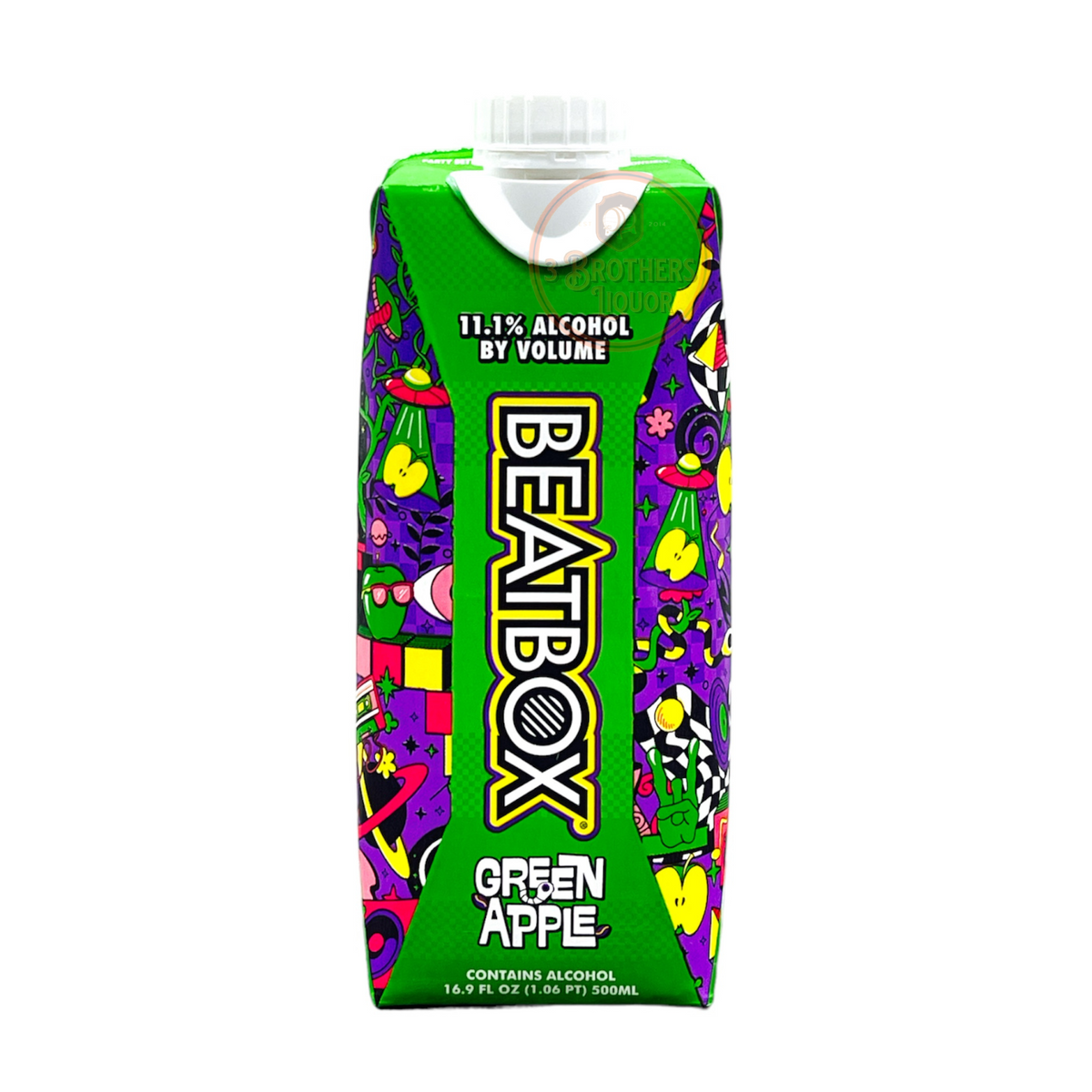 Beatbox Green Apple Malt Beverage (500ML) – 3brothersliquor