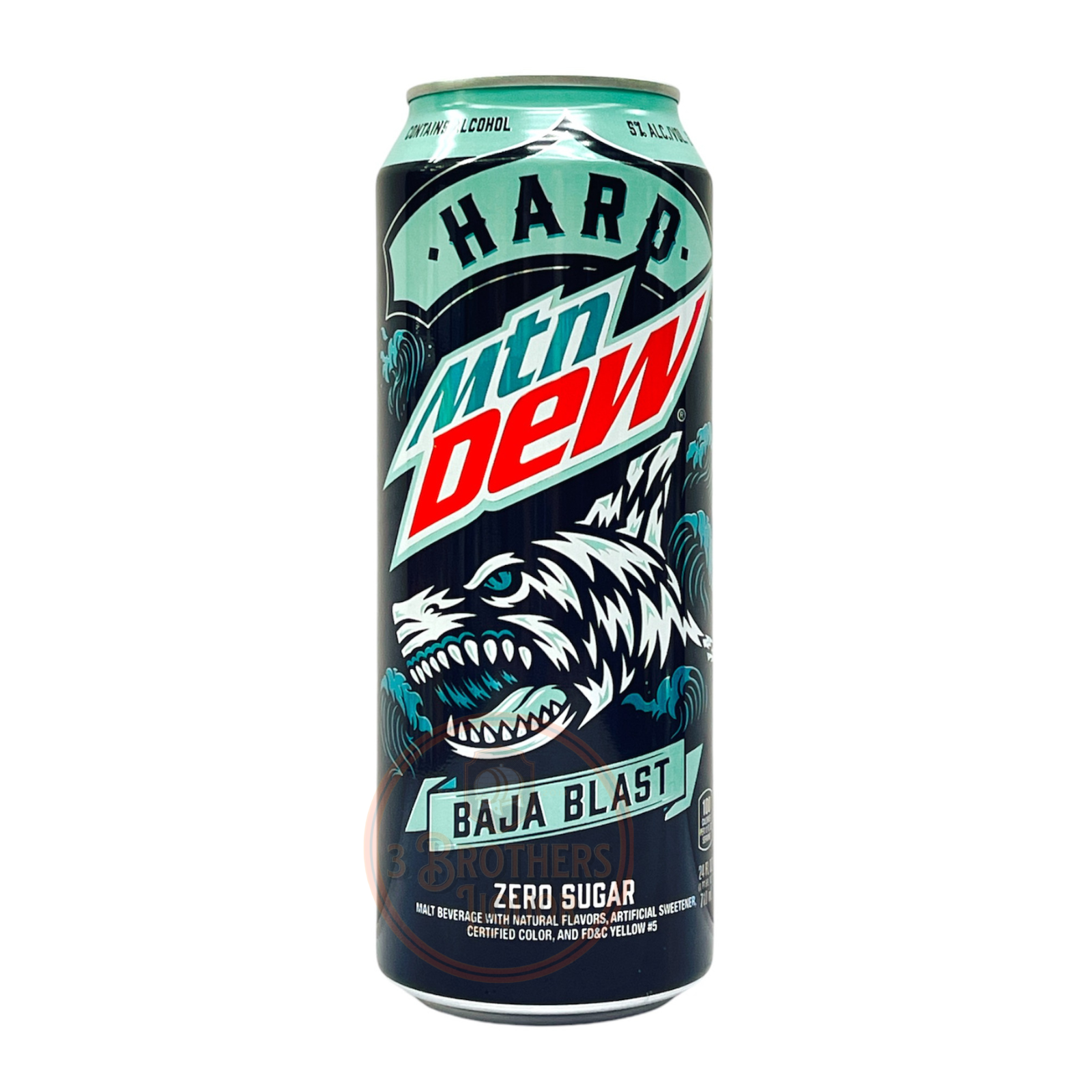 Mtn Dew Hard Soda Alcohol Infused Baja Blast 24oz Tall Can