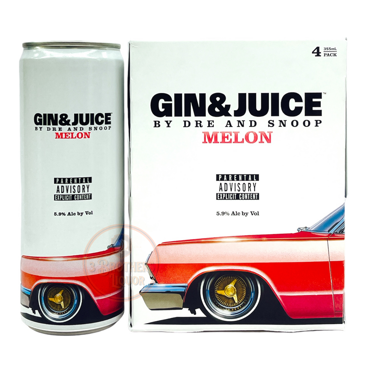 Gin & Juice By Dr. Dre And Snoop Dogg Melon RTD Cocktail 4Pk Cans ...