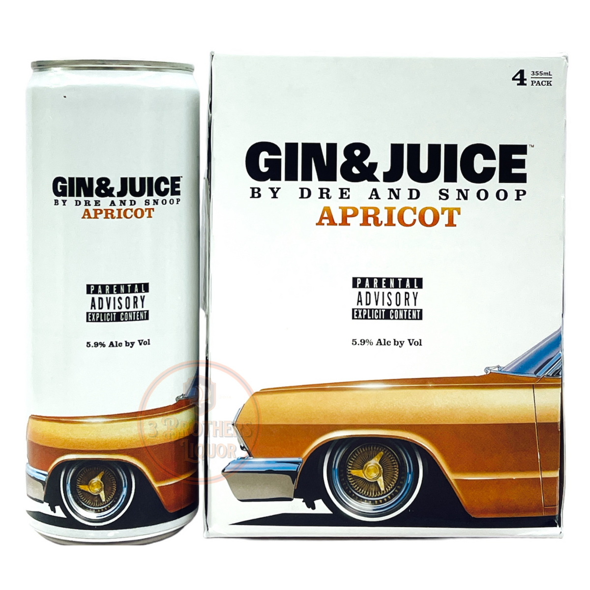 Gin & Juice By Dr. Dre And Snoop Dogg Apricot RTD Cocktail 4Pk Cans ...