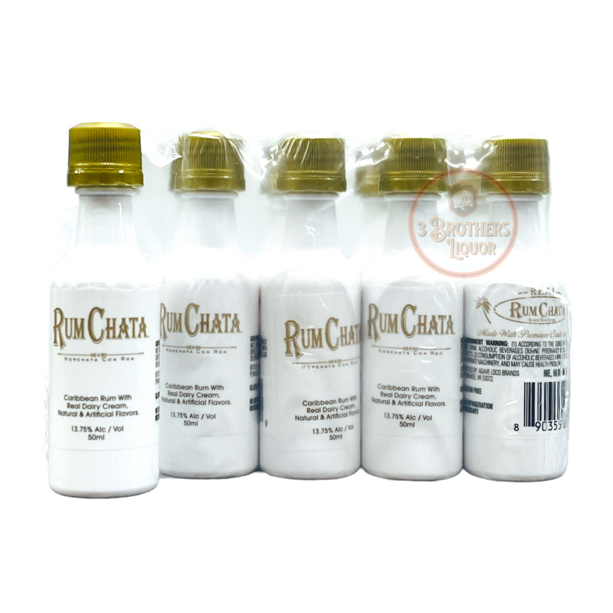 Rum Chata Caribbean Rum Liqueur Mini Shots (10 Of 50ML) 3brothersliquor