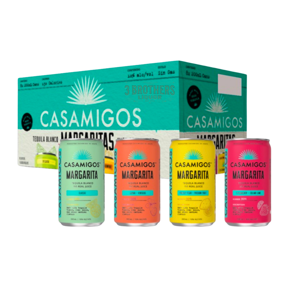 Casamigos Tequila Margarita Cocktail 8Pk Cans - 3brothersliquor
