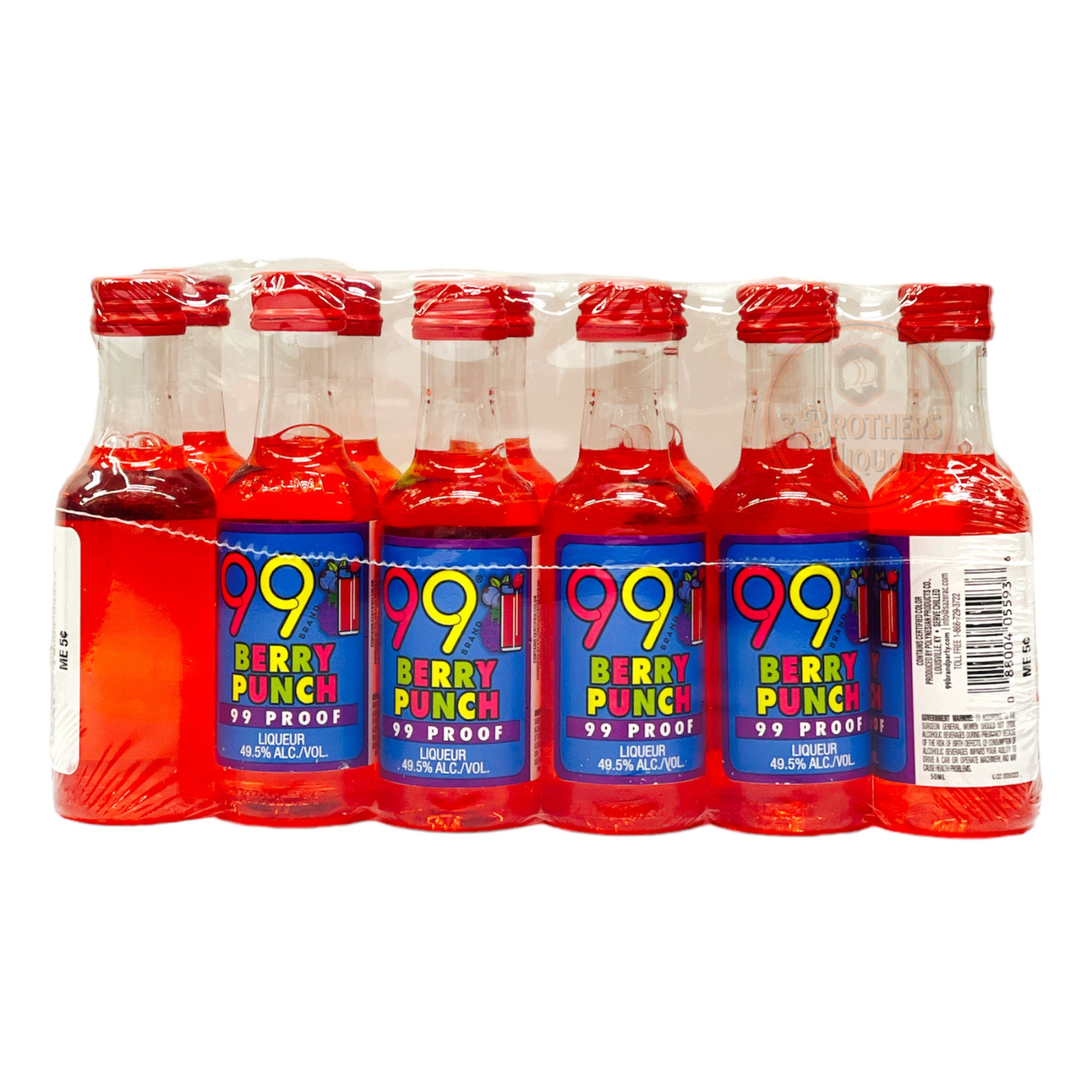 99 Brand Berry Punch Flavored Liqueur Miniature Shots (12 Of 50ML ...