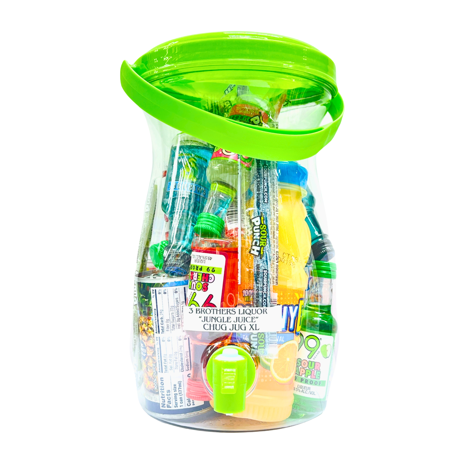 3 Brothers Liquor Jungle Juice Chug Jug XL Alcohol Cocktail Party Bucket