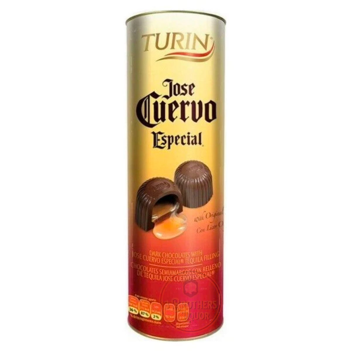 Turin Jose Cuervo Especial Tequila Filled Dark Chocolates In A Tub (7