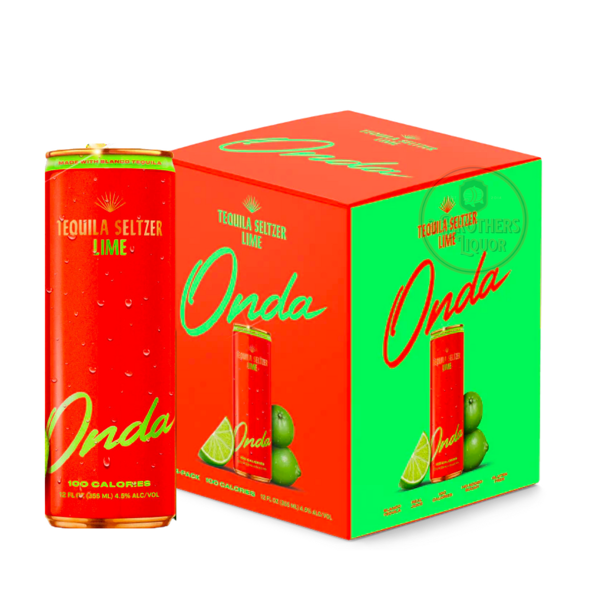 Onda Lime Tequila Seltzer RTD 4PK By Shay Mitchell & Drake
