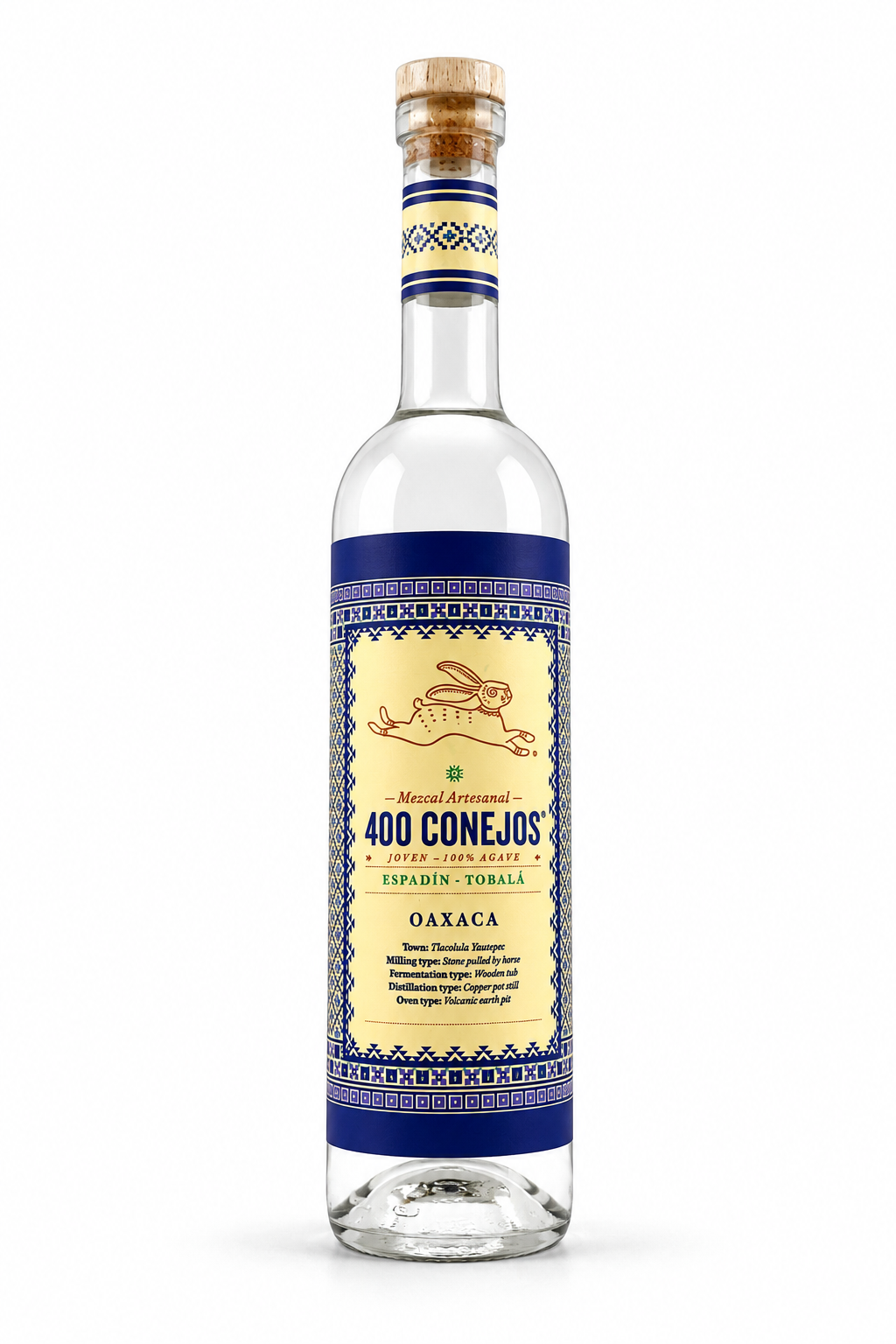 400 Conejos Mezcal Artesanal Joven Espadín-Tobalá bottle