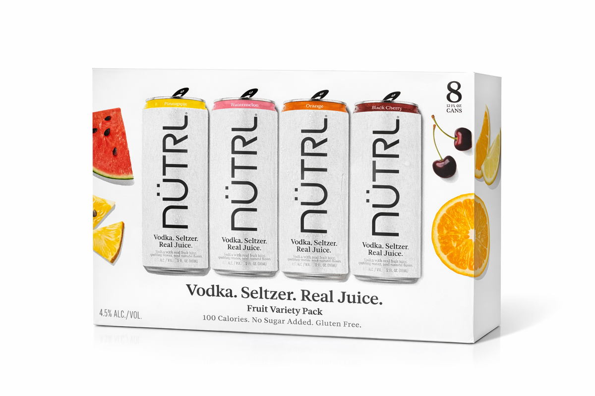 Nutrl Vodka Seltzer Fruit 8Pk Variety Pack Cans – 3brothersliquor