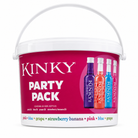 Kinky Party Pack bucket with 20 x 50ml bottles in Pink, Blue, Grape and Strawberry Banana flavors