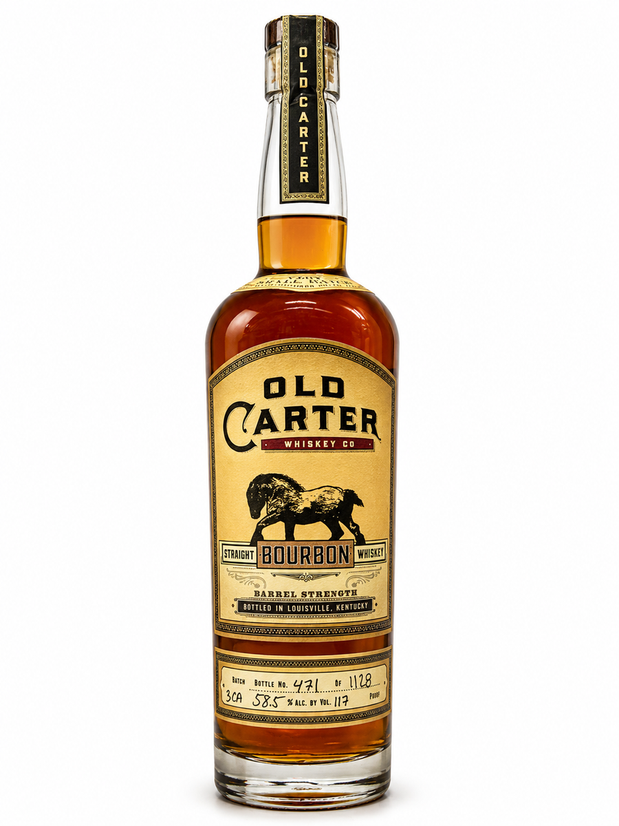 Old Carter Straight Bourbon Whiskey Barrel Strength 3CA Batch ...